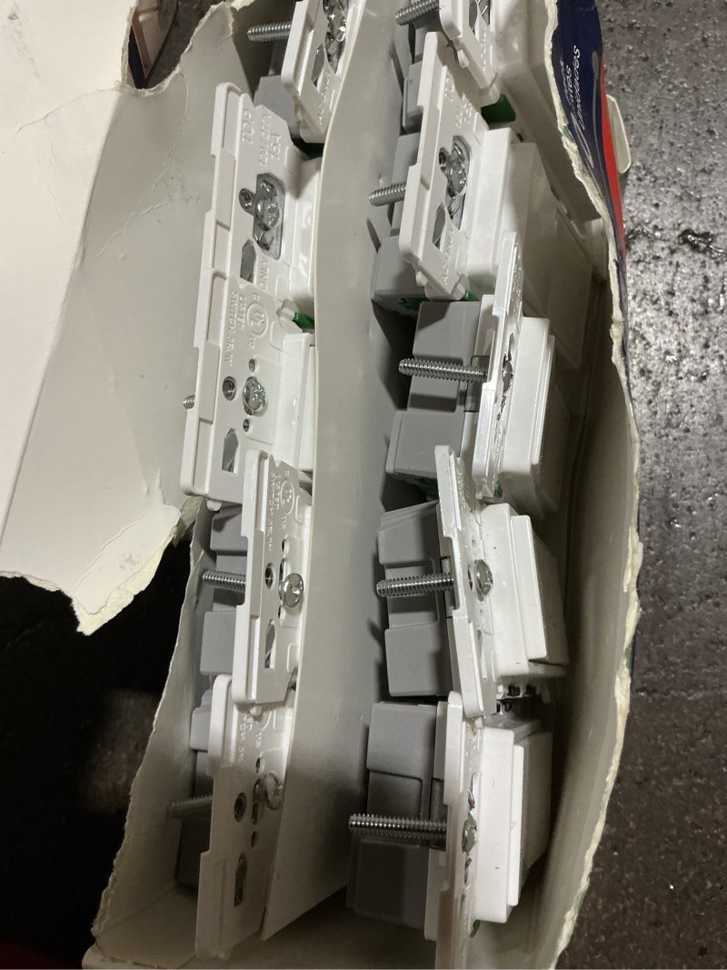 Condition photo showing Good Condition for leviton decora edge 15 amps single pole rocker switch white 10 pk