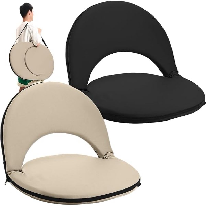 Floor Chair Floor Cushion Folding Padded Gaming Chair Adjustable 6-Position Floor Seat with Back Support for Kids Adult Great for Gaming Reading Meditating