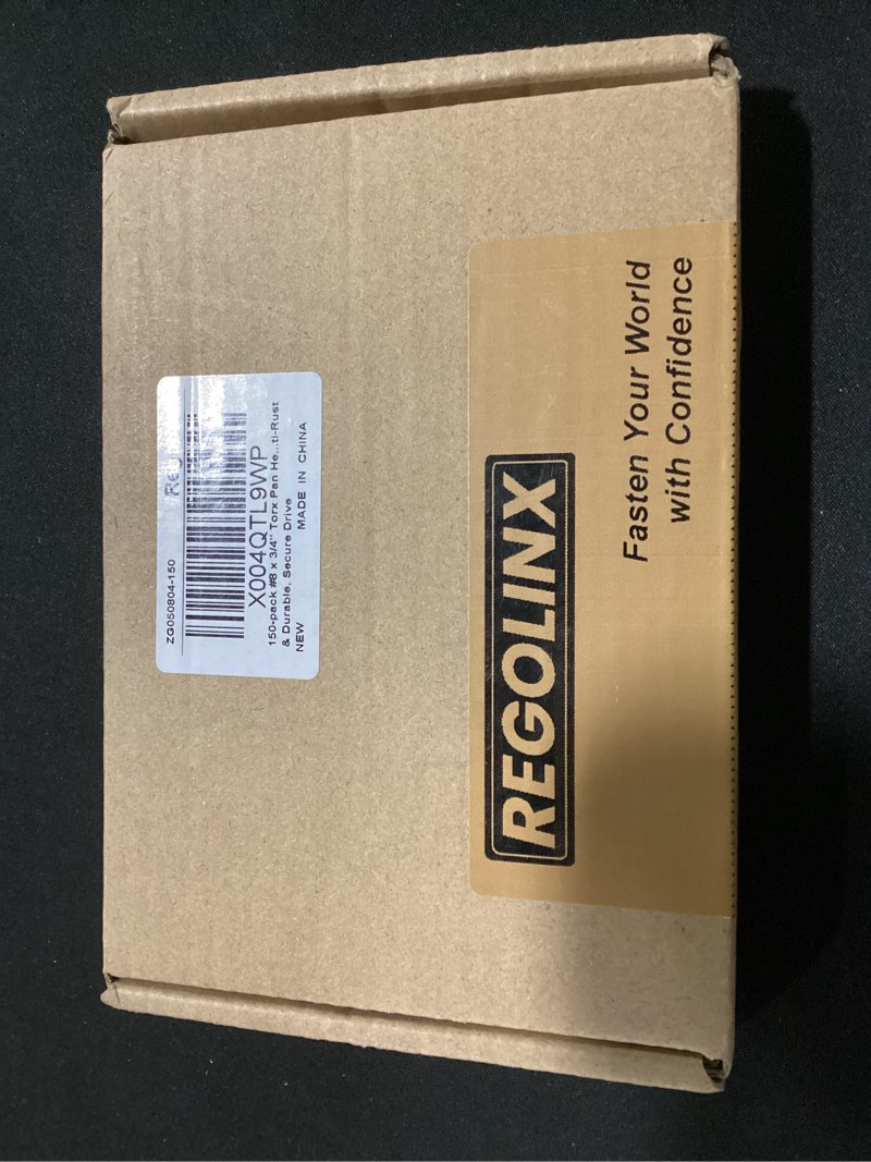 Condition photo showing New/Like New for 150-pack #8 x 3/4" torx pan head sheet metal screws, stainless steel 304 (18/8), secure drive, torx bit included #8 x 3/4 150