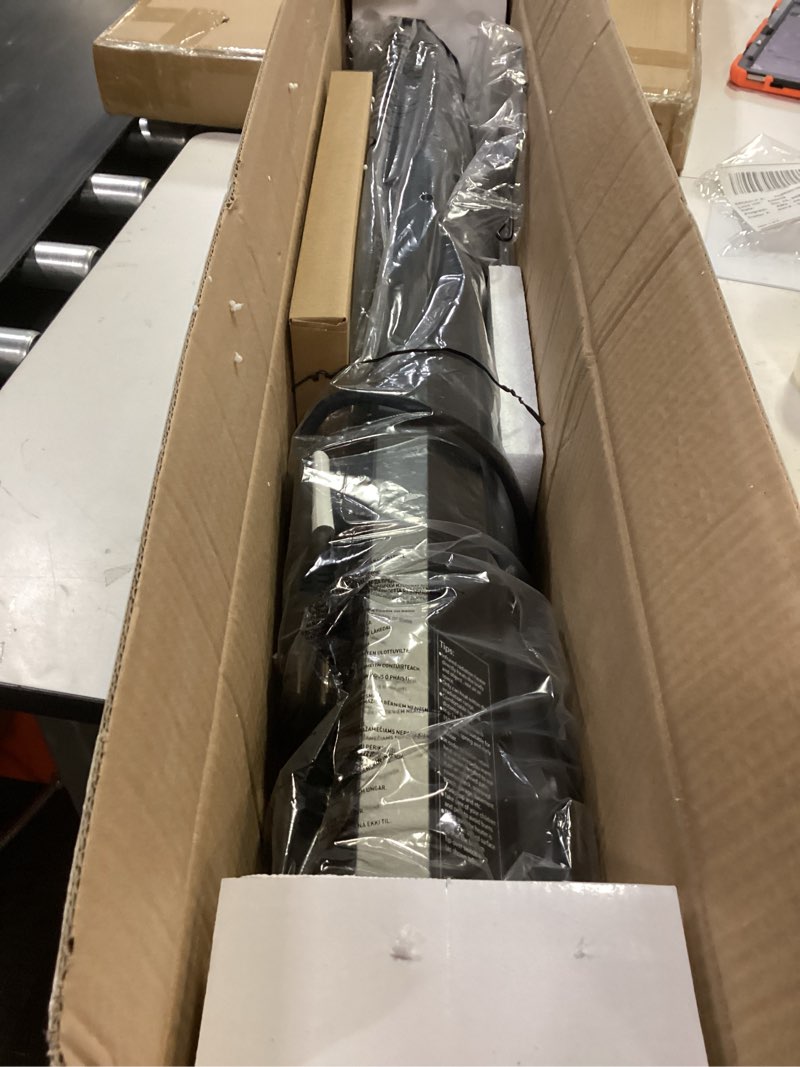 Condition photo showing New/Like New for Patio Heater for Outdoor Use,1500W Infrared, 36 in Portable Tower Heater, 3 Levels, IPX5 Waterproof, Tip-Over&Overheat Protection for Garage, Indoor, Large Room, Backyard, Home Dark Black