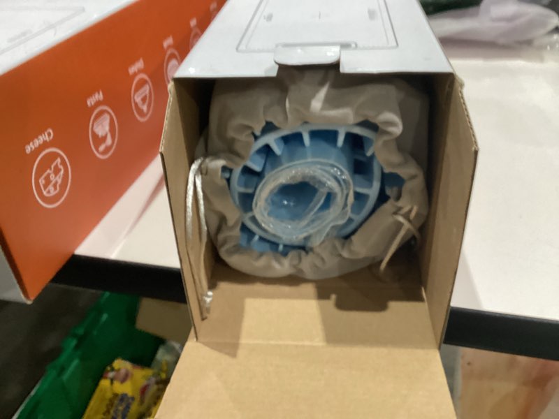 Condition photo showing New/Like New for Premium Electric Warming Tray for Food - 5 Temp & 4H Timer, Anti-Scald Silicone Portable Food warmer Mat, Safety Lock, Roll-Up Design - Food Warming Mats for Countertop & Buffet Party Gathering L Baby Blue