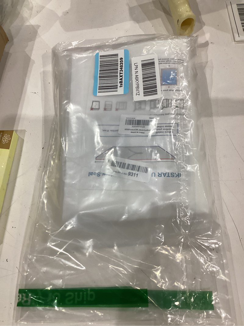 Condition photo showing New/Like New for ikstar portable ac window seal kit 400cm/157 for casement, crank-out & skylight windows, no-drill window vent kit with adjustable zipper, fits single & dual hose portable air conditioners 157 inch