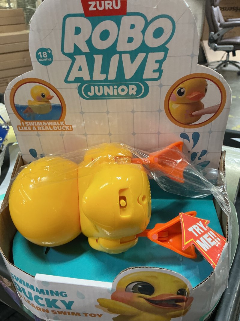 Condition photo showing As Is for robo alive junior little duck battery-powered bath toy by zuru  for child  teens