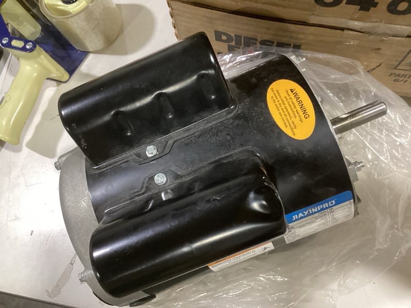 Condition photo showing As Is for 2HP Air Compressor Motor 3450 RPM - Replacement Motor for Air Compressors, 115/230V Dual Voltage, 56 Frame, 5/8” Keyed Shaft, Ultra Quiet 75dB Electrically Reversible