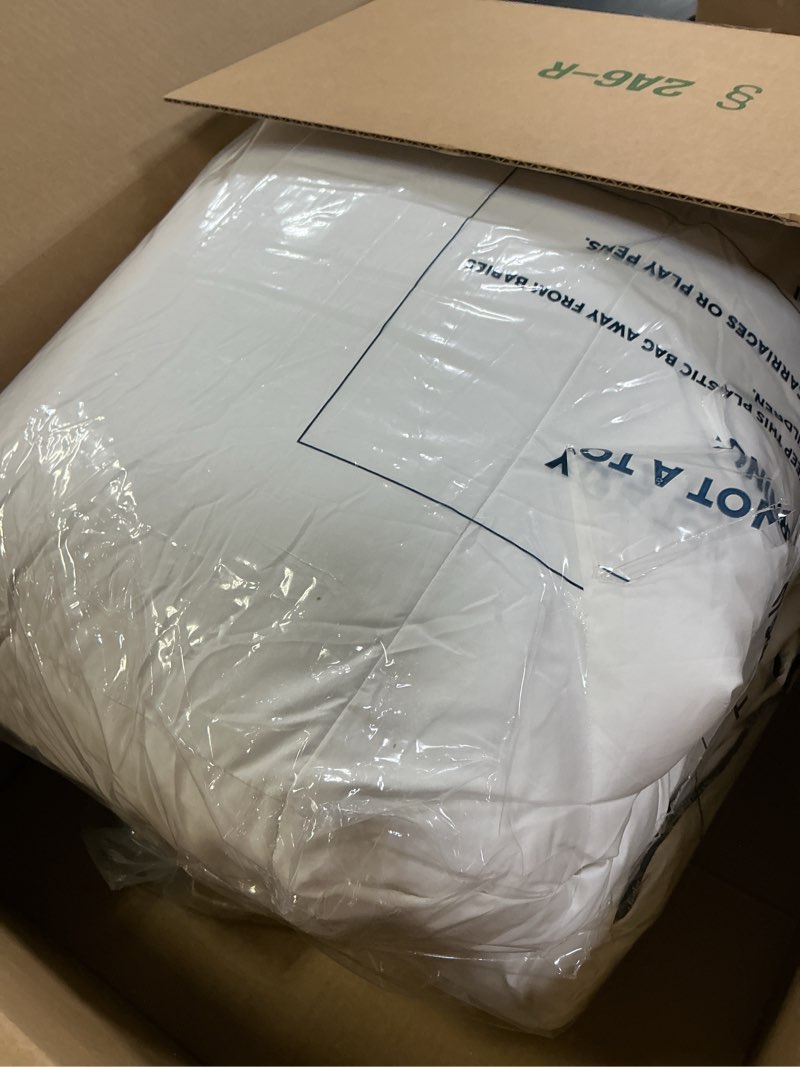 Condition photo showing Good Condition for Pacific Coast Goose Feather Down Comforters Queen Size, 100% Cotton Extra Fluffy White Duvet Insert, Soft, Breathable, All Season Hotel Luxury Bedding Comforters, 8 Corner & Center Loops (90"x90")