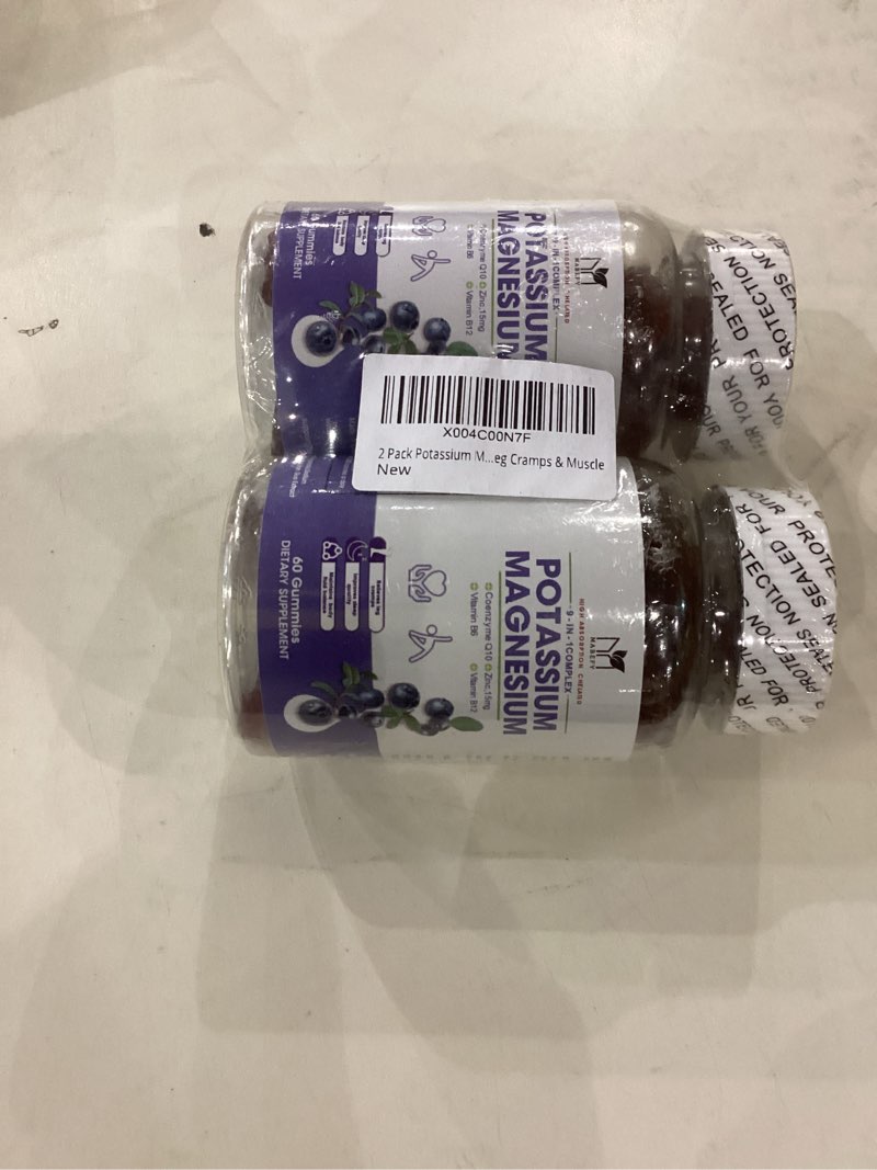 Potassium magnesium gummies 2 pack