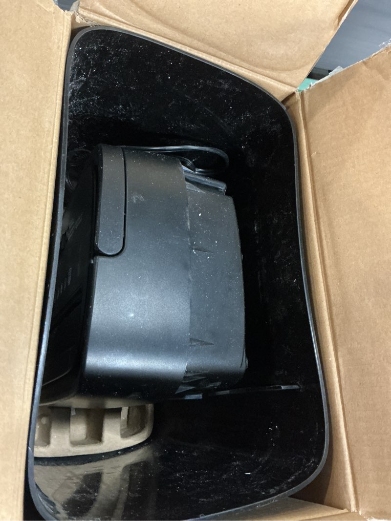 Condition photo showing As Is for Amazon Basics Cross Cut Paper and Credit Card Shredder, 12 Sheet (New Model), Black 12 Sheet Black