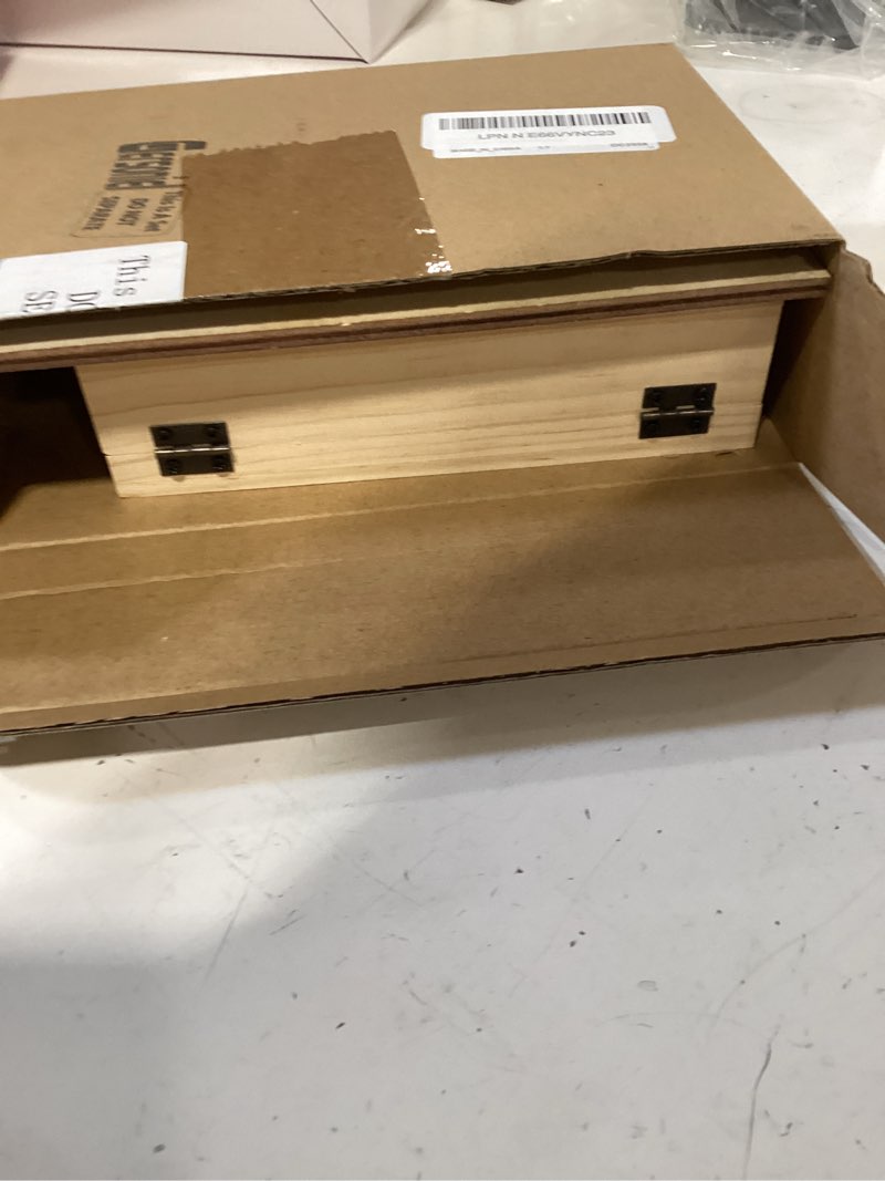 Condition photo showing As Is for gersoniel graduation advice cards class of 2026 congrats grad wood box advice and wishes wooden table sign with pens 60 pcs graduation games cards grad party keepsake decorations for 2026 graduate black graduation