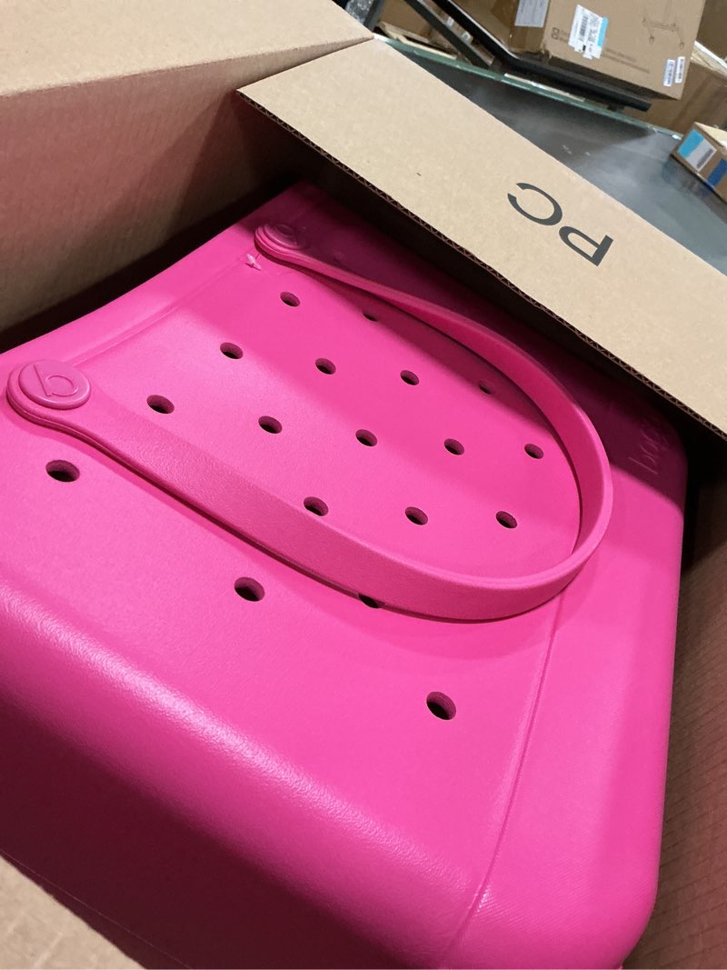 Condition photo showing Good Condition for BOGG BAG - Tote for Beach, Pool, Boat, Sports - All Purpose EVA Original - Large Haute Pink