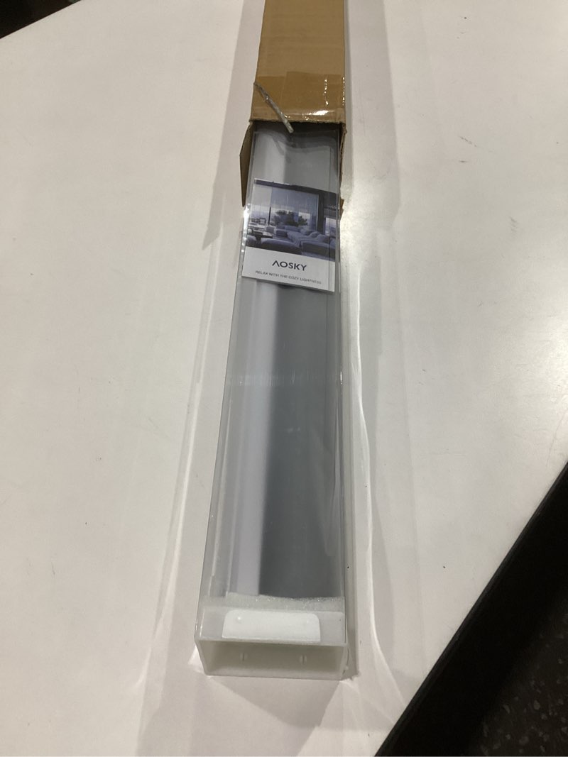 Condition photo showing As Is for aosky cordless roller shades blackout blinds for windows room darkening rolled up shades with spring system, uv protection window shades door blinds for home and office (32.5" w x 72" h, grey) 32.5"w x 72"h grey