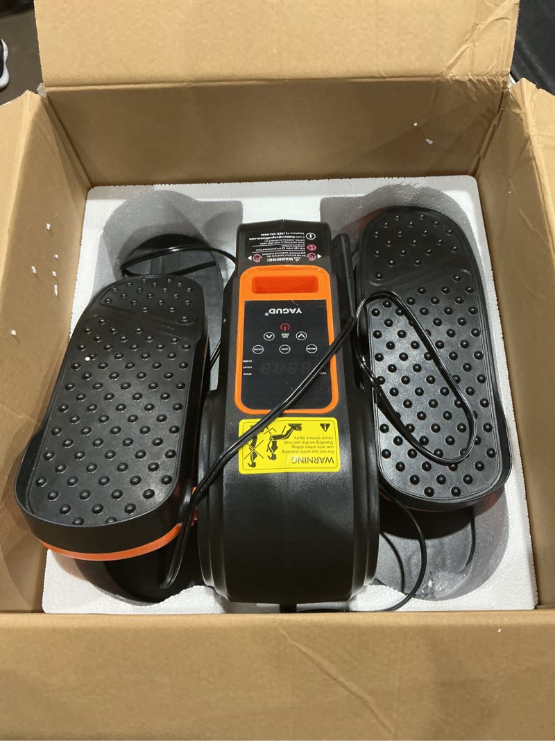 Condition photo showing Good Condition for under desk machine, electric elliptical leg exerciser for senior, 13 adjustable speeds quiet and portable seated pedal exerciser for training with remote control orange