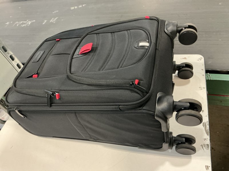 Condition photo showing As Is for Carry On Luggage 22x14x9 Airline Approved, 22-Inch Suitcases with Spinner Wheels, Softside Carry-on Luggage with TSA Lock for Men Women Business Trip, Lightweight Large Capacity Luggage for Travel