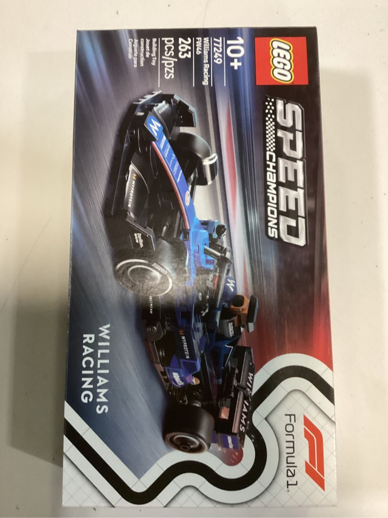 Condition photo showing New/Like New for LEGO Speed Champions Williams Racing FW46 F1 Race Car Toy - Building Set for Kids, Boys & Girls, Ages 10+ - Toy Car for F1 Fans - Gift Idea for Birthday - 77249