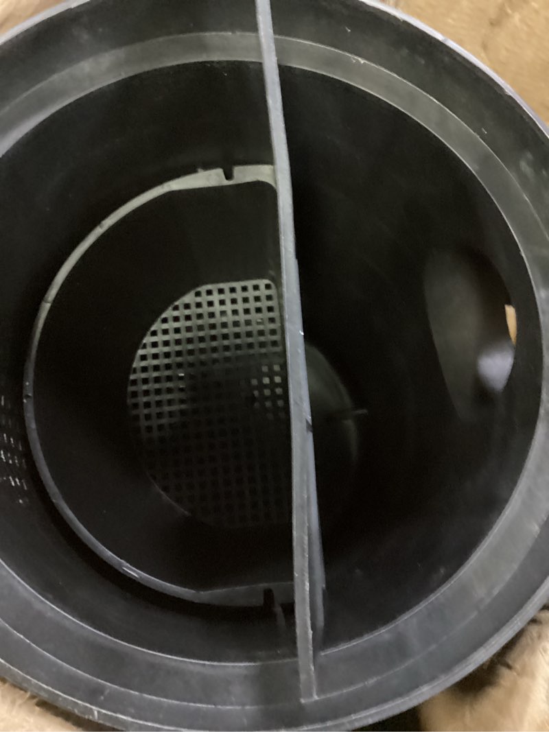 Condition photo showing item condition for Grease Trap Commercial, Lightweight PE Plastic Grease Interceptor Trap Side Inlet Waste Oil Water Separator for Kitchen Sink Restaurant Wastewater Easy Install Round-315-110-110