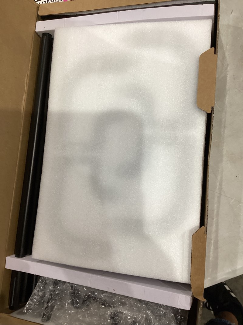 Condition photo showing New/Like New for Double Curtain Rods 2 Pack 48 to 84 Inches, HOTOZON Blackout Double Curtain Rods for Windows 36 to 80 Inches (3-6.6 ft), 6/8 Inches Wrap Around Room Darkening Telescoping Drapery Rod, Black Black 48-84"(2 Pack)