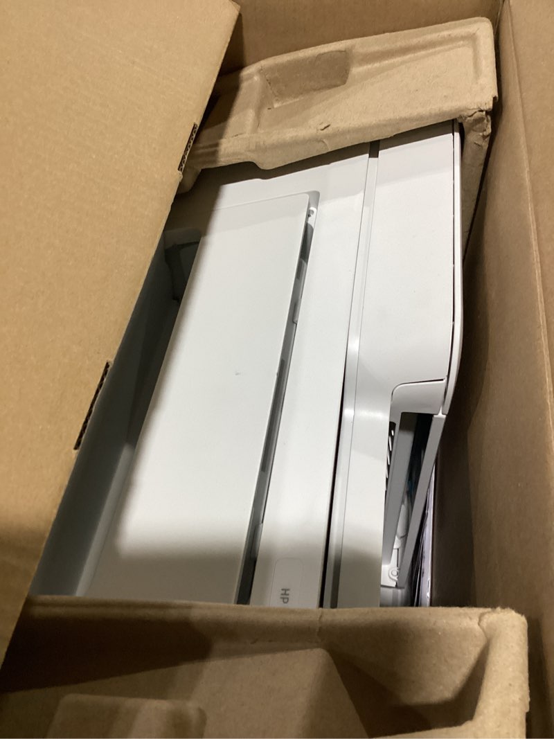 Condition photo showing As Is for hp deskjet 4255e wireless all-in-one color inkjet printer, scanner, copier, best-for-home, 3 month instant ink trial included. this printer is only 2.4 ghz capable. ai-enabled (588s6a)