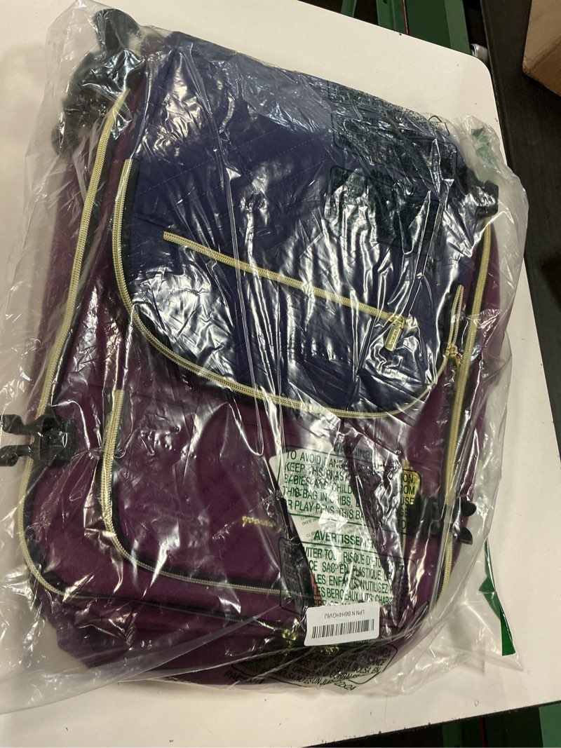 Condition photo showing New/Like New for lovevook travel backpack carry on flight approved 40l,waterproof tsa travel essentials personal item backpack for women men,large carry on luggage suitcase travel bag for airplane with 3 packing cubes purple - black large-40l-4pcs