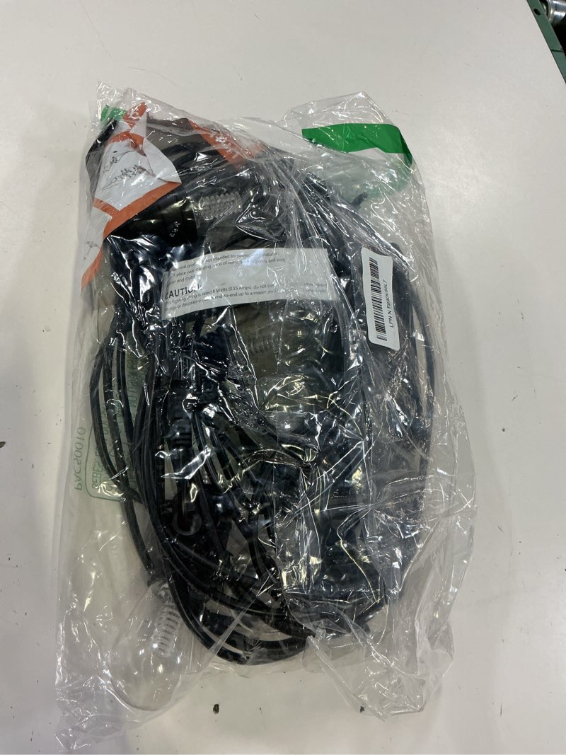 Condition photo showing Good Condition for addlon led outdoor string lights 24ft with edison vintage shatterproof bulbs and commercial grade weatherproof strand - etl listed heavy-duty decorative cafe, patio, market light black 24ft