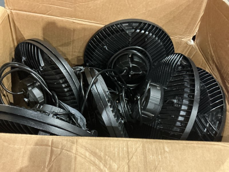 Condition photo showing Good Condition for thelux 200w 10pack ufo led high bay lights 5000k 28000lm(equiv.800wmh/hps), high bay led shop lights with us plug&5ft cable commercial lighting fixture for warehouse,garage,gym,workshop,barn etc.