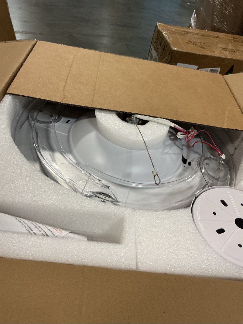 Condition photo showing Good Condition for retractable ceiling fan with lights,42 inch low profile ceiling fan with remote control,retractable blades,dimmable full spectrum,modern fandelier for bedroom living room dinning room,white white 42inch