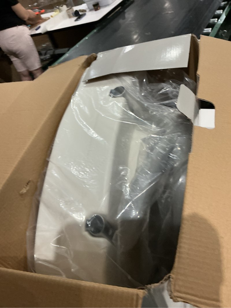 Condition photo showing As Is for medline 5  elongated raised toilet seat  with lock and removable padded arms