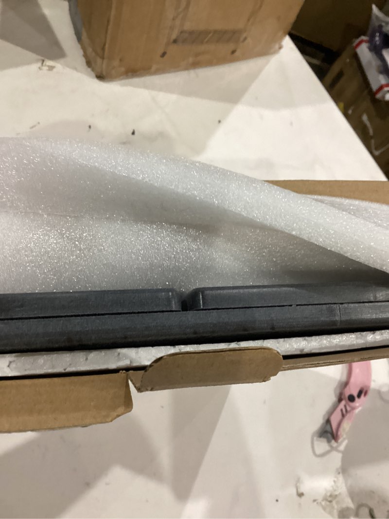 Condition photo showing As Is for Large Stone Drying Mat for Kitchen Counter, 24"x16" Collapsible Quick Dry Dish Drying Mat, Water-Absorbent Marble Diatomaceous Earth Mats for Bottles Cups Dishes, Match Any Countertop Gray 24" x 16"