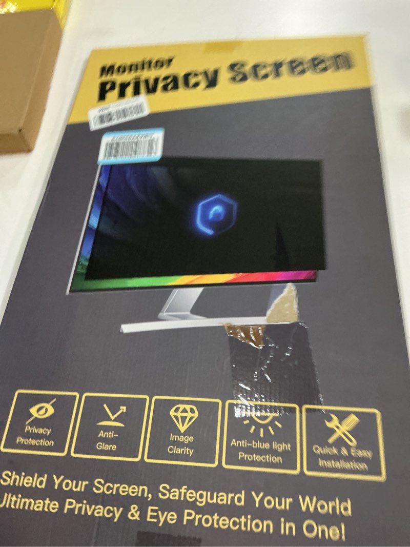 Condition photo showing New/Like New for 2 Pack Magnetic 27 Inch Monitor Privacy Screen Filter for Frameless Computer 16:9 Aspect Ratio, Reve