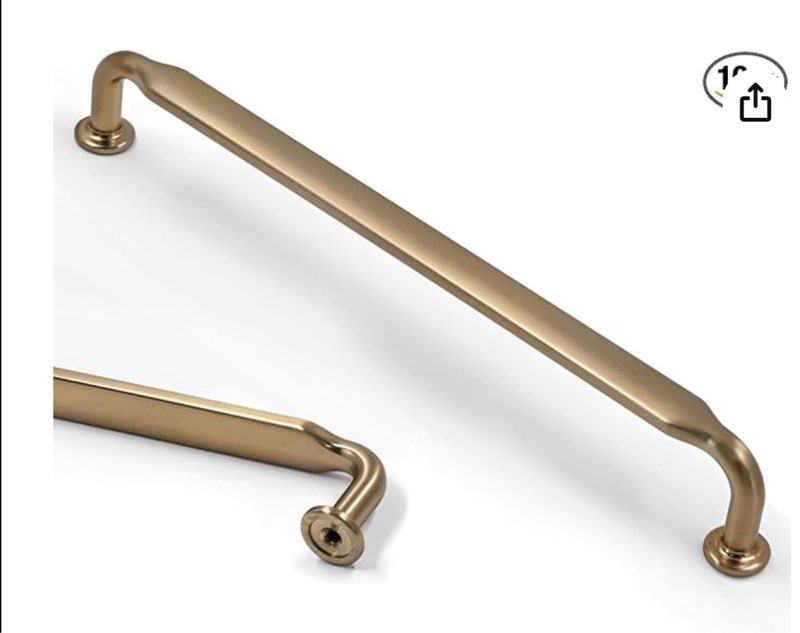 asidrama 10 pack 10 inch(254mm) champagne bronze kitchen cabinet handles, cabinet pulls kitchen cabi