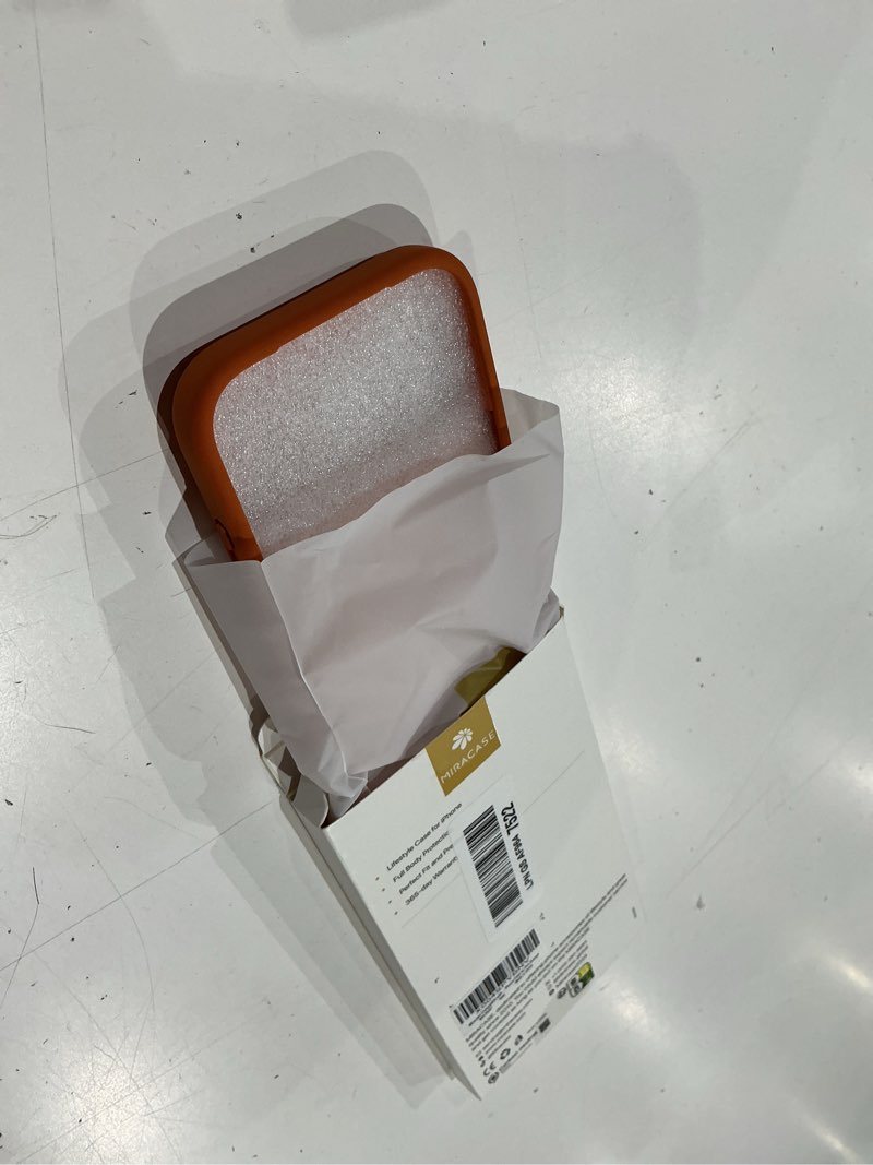 Condition photo showing Good Condition for miracase magnetic for iphone 17 pro case, compatible with magsafe, integrated silicone camera control cover, 3.0mm thicken shockproof drop protection phone case for 17 pro,orange amber orange iphone 17 pro