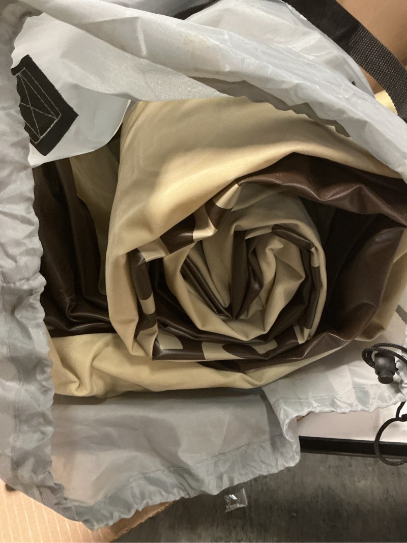 Condition photo showing Good Condition for Air Mattress Full with Built in Pump,18'' Raised Inflatable Blow Up Air Bed, 3 Mins Quick Self-Inflation/Deflation Inflatable Bed for Guests & Home, Outdoor Camping and Travel, Brown