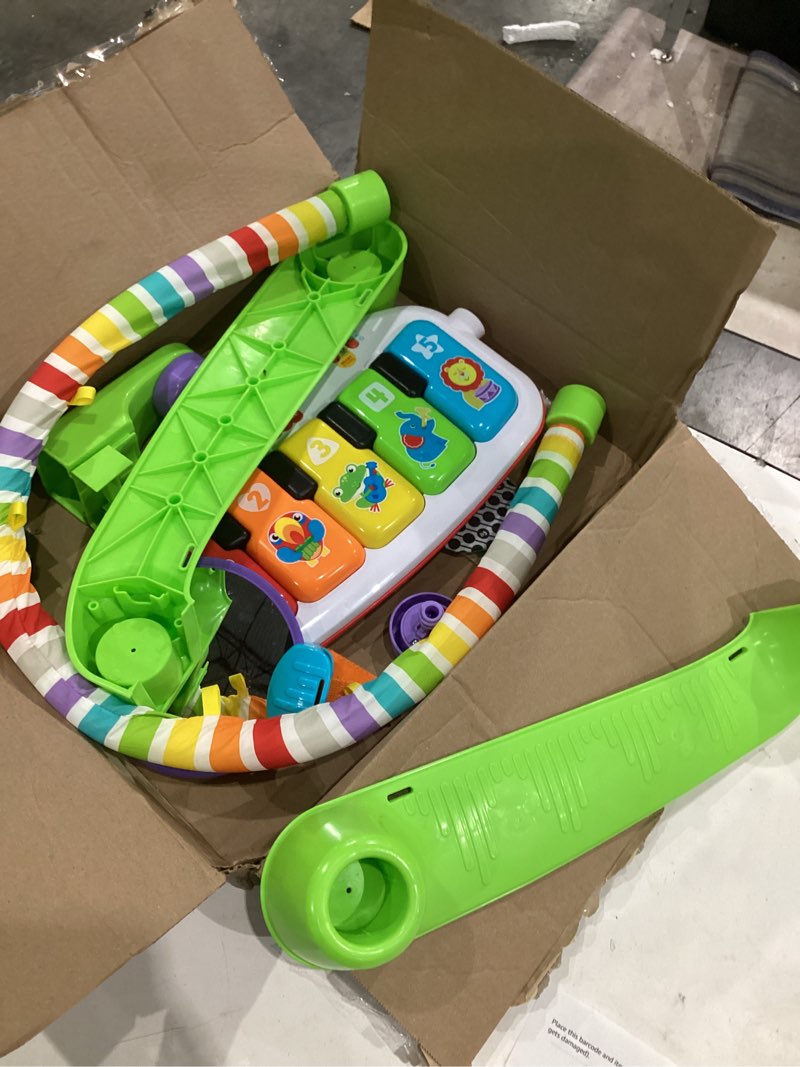 Condition photo showing As Is for fisher-price baby playmat deluxe kick & play piano gym & maracas with smart stag