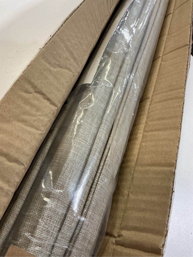 Condition photo showing New/Like New for no drill cordless tdbu roman shades, linen, 30x64 | top down bottom up design offers privacy and light control with blackout fabric, thermal comfort, and uv protection blackout-linen 30"w x 64"h