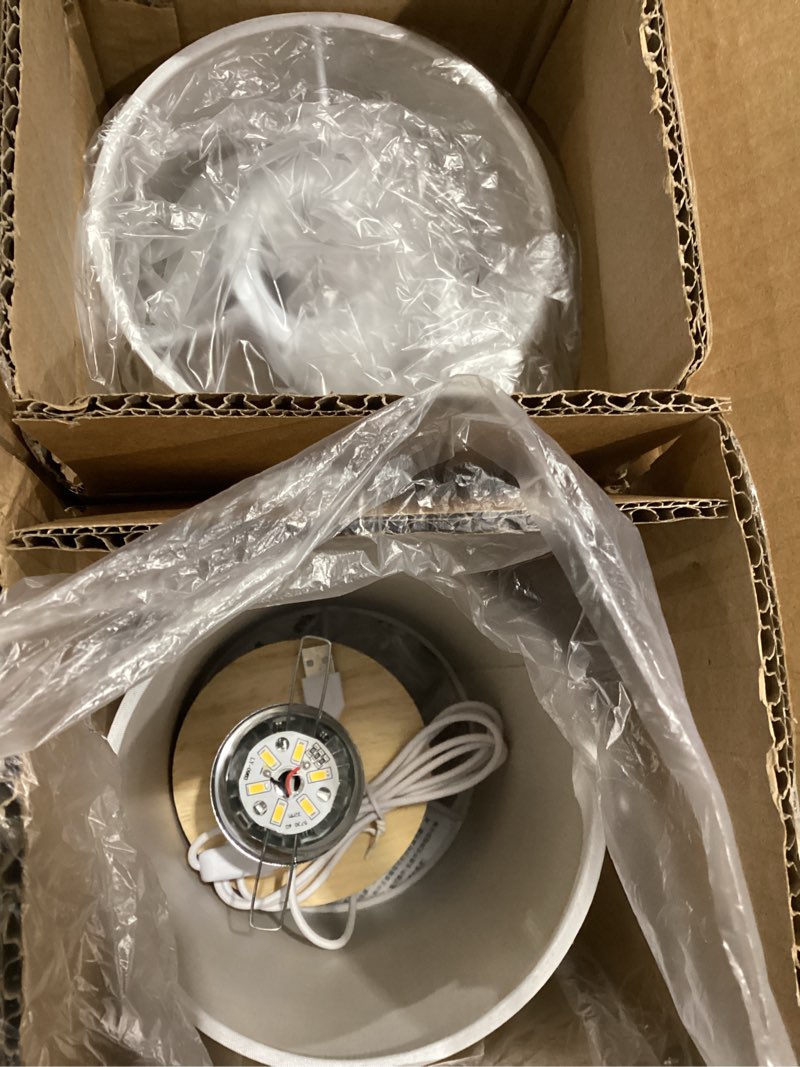 Condition photo showing Good Condition for 2 pack table lamp, bedside lamp nightstand lamp, 3000k warm light desk lamp, usb powered led reading lamp, boho vintage small lamp for bedroom living room office dorm dresser bookshelf