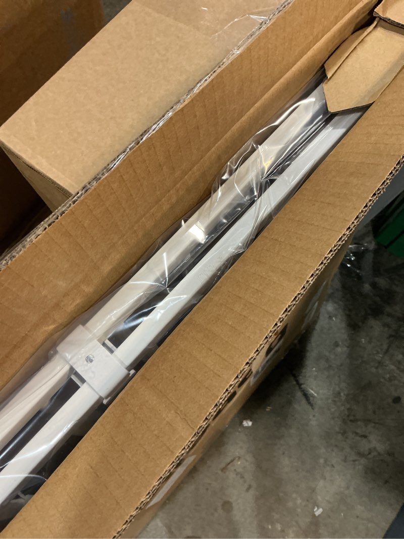 Condition photo showing Good Condition for babelio baby gate for stairs, kitchen & doorways, 26-43" w 28" h no bottom bar| easy installation| one-handed operation| auto-close| hardware mount (drill needed) safety dog/pet gate indoor (white)