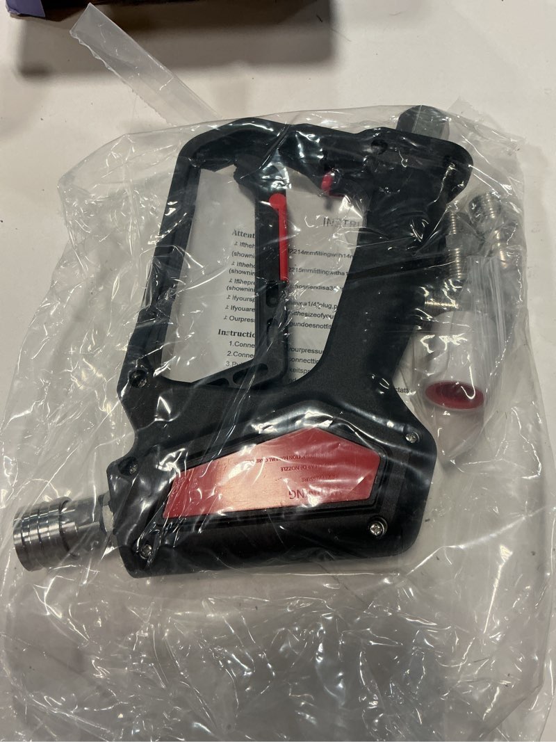 Condition photo showing Good Condition for ridge washer pressure washer gun 5000 psi, 1/4'' quick connector | power washer short gun with 3/8" quick connect, 12 gpm, m22 fitting short gun swivel