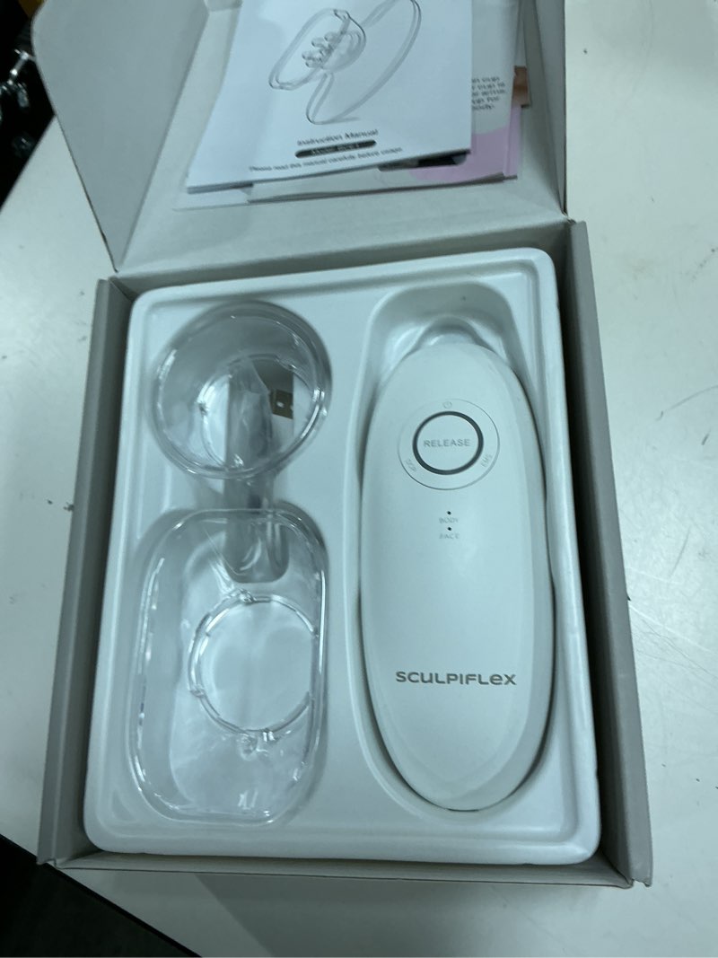 Condition photo showing As Is for sculpiflex - the original massage tool to help improve appearance of firm skin on stomach and thighs, patented technology, gentle on skin, easy to use