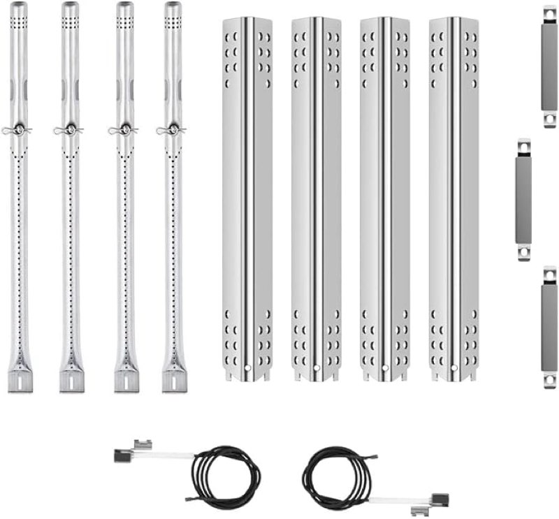 SafBbcue Replacement Parts Kit for Charbroil Advantage 463343819 463344116 463343819 466344116 Performance 463280419 Heat Plates G359-0003-W1 Burner Tube G466-2500-W1