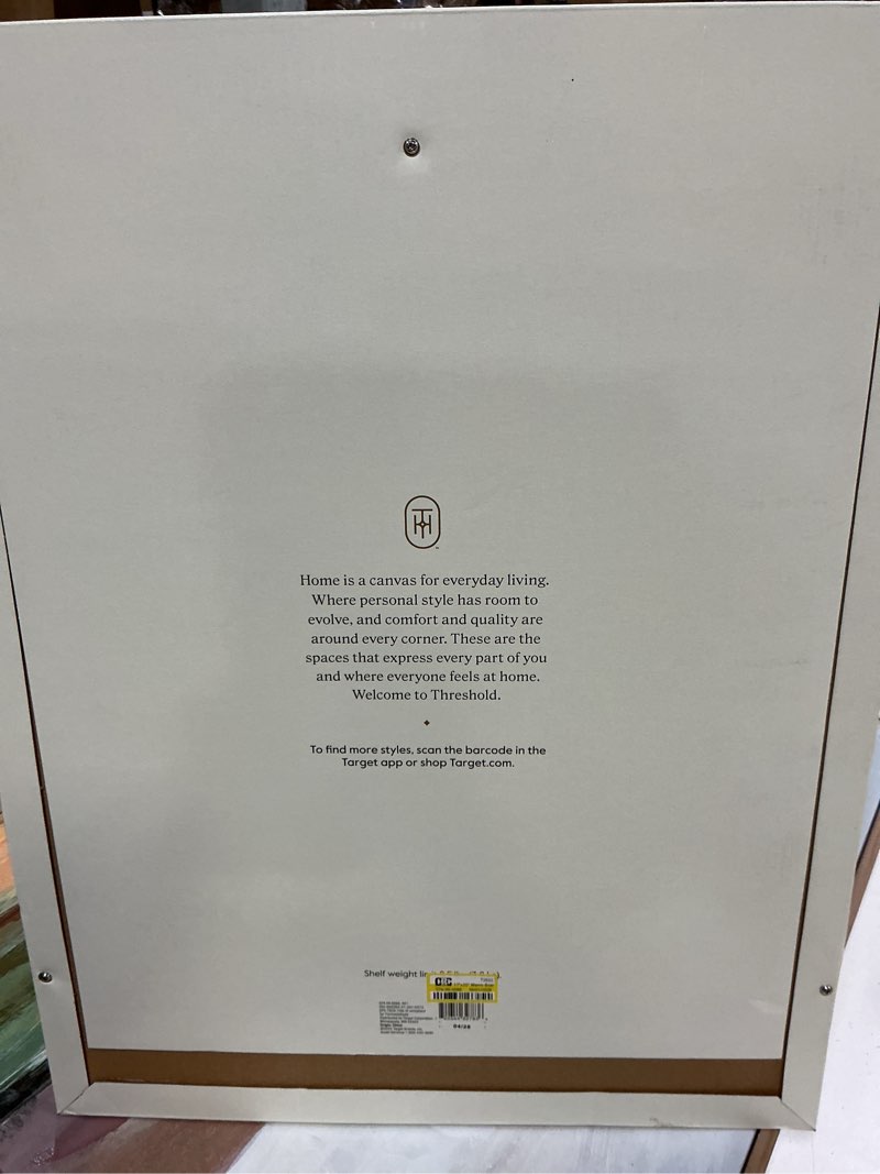 Condition photo showing Good Condition for 17"x20" memo board with shelf brown - threshold™