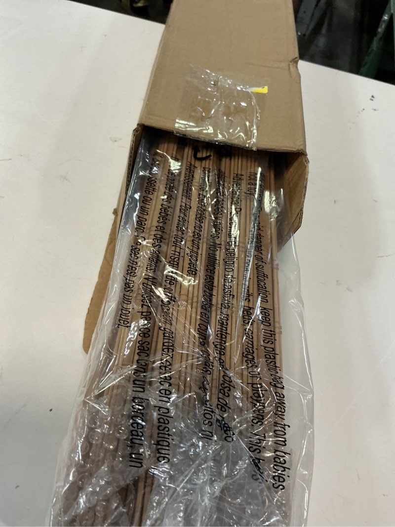 Condition photo showing Good Condition for LazBlinds No Tools No Drill Cordless Bamboo Roman Shades, Light Filtering Window Treatment, Roll Up Bamboo Blinds for Windows 30'' W x 64'' H, Dali Native Light Filtering-dali Native 30" W x 64" H