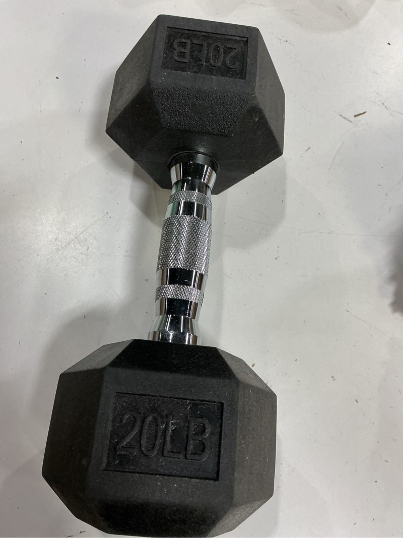 Condition photo showing Good Condition for cap barbell coated hex dumbbell weight - single | 10-120 lbs | multiple options