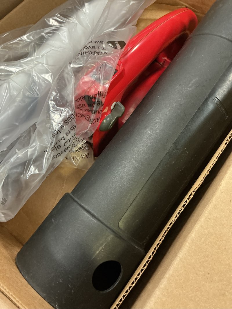 Condition photo showing As Is for craftsman cmxgaama25bl 200 mph 430 cfm gas handheld leaf blower