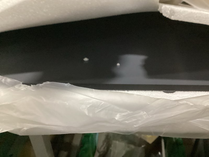 Condition photo showing New/Like New for loaao 30x36 inch black metal framed bathroom mirror for wall, matte black bathroom vanity mirror farmhouse, anti-rust, tempered glass, hangs horizontally or vertically black 30"l x 36"w