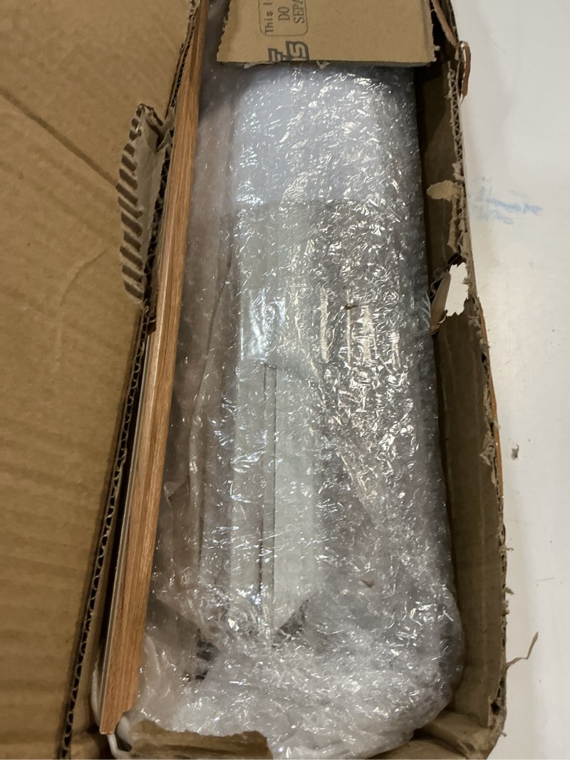 Condition photo showing As Is for 3 set wood color peel and stick wall molding kit 6 frame premade wainscoting accent panel ready to assemble 3d wall panels trim for interior mirror home molding decor, 54 x 24 inch wood color classic