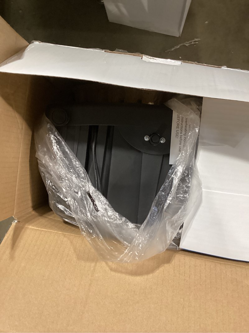 utilitech 1500 -watt infrared quartz tower indoor electric space heater with thermostat