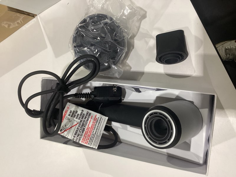 Condition photo showing Good Condition for cosy companions high-speed ionic hair dryer, 150000 rpm brushless motor for 2-5 min fast drying, low noise blow dryer reduces frizz & heat damage, lightweight hair dryer with diffuser & nozzle black