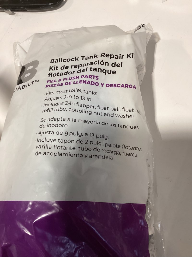 reliabilt universal toilet repair kit