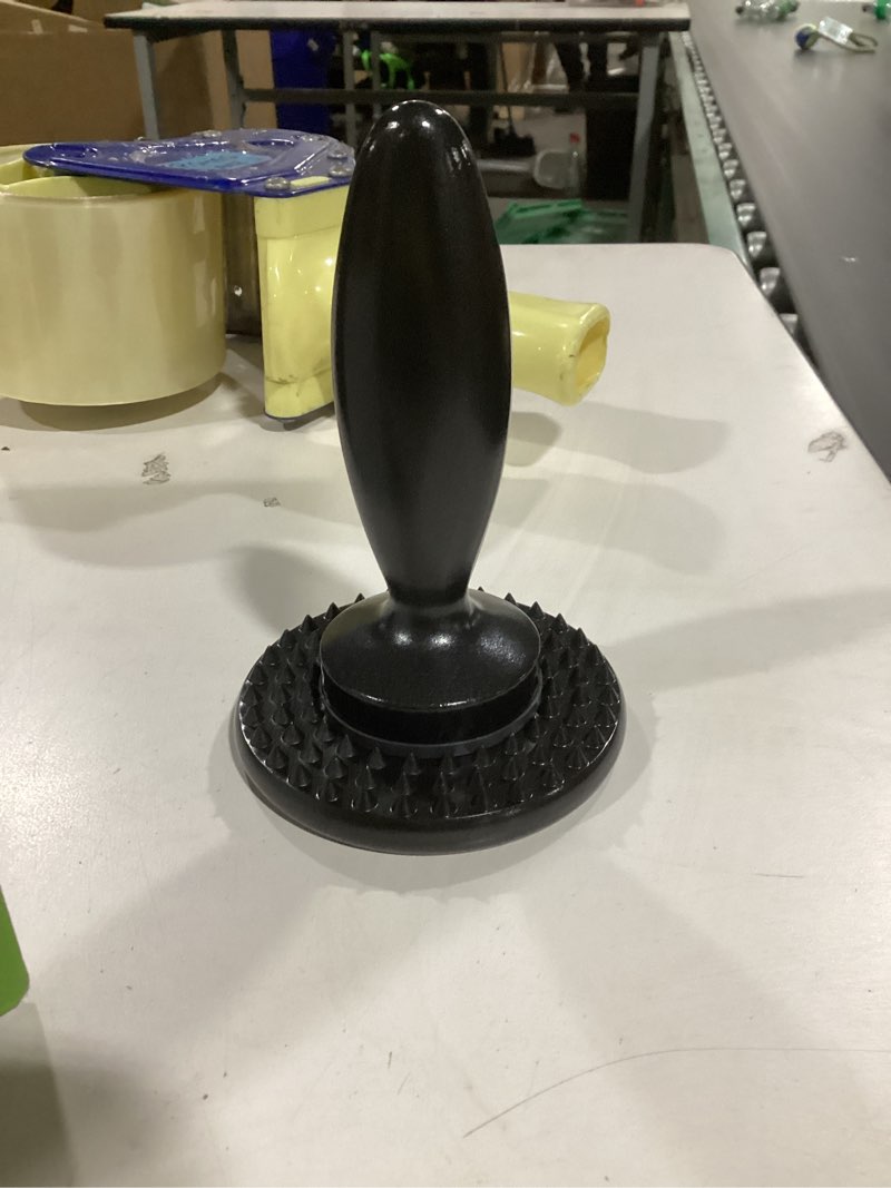 Condition photo showing Good Condition for Meat Tenderizer Tool & Steak Tenderizer Press – Heavy Duty Zinc Alloy Meat Pounder for Beef, Chicken, Pork – Anti-Splash Base, Professional Ergonomic Design, Non-Stick Needles + Cleaning Brush