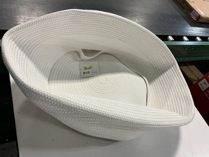 HLD Global XXL Coiled Rope Belly Basket Cream