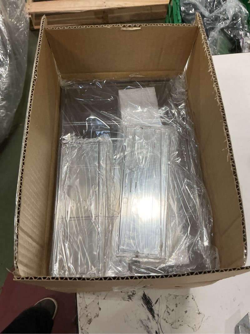 Condition photo showing New/Like New for Yesesion Clear Office Organizer Drawer for Desk, 2 Pack Plastic Pen and Pencil Holder with Adjustable Compartment, Large Desk Accessories Display Caddy for Home, Cabinet, Bathroom (Type B - 2 Pack)