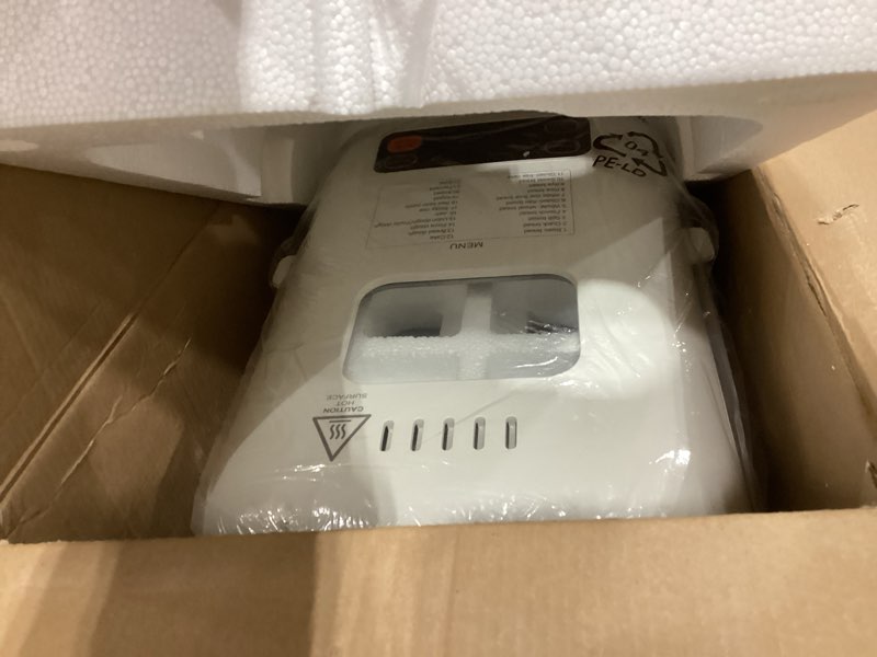 Condition photo showing Good Condition for 22-In-1 Compact Automatic Bread Maker Machine, 1LB/1.5LB Programmable 2 Loaf Sizes, 3 Crust Colors, Small Digital Home Bakery with Dough, Cake, Jam, Yogurt, Non-stick Pan, White